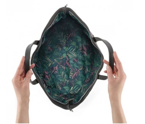 Kinderkraft Treasurebag Torba Dla Mamy z Przewijakiem Nature Vibes Dark Grey