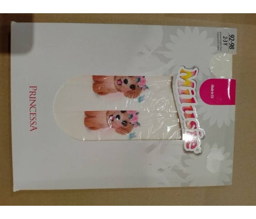 Milusie Rajstopy Dziewczęce Rozmiar 92/98 Mix Kolorów