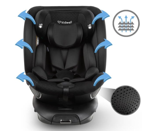 Kidwell GOCAR Fotelik Samochodowy 9-25 kg Black