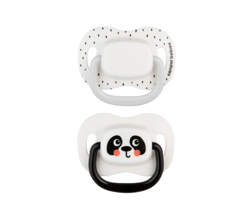 Canpol Babies BabiesBoo Smoczek Uspokajający Silikon Symetryczny 34/929_whi +18 msc