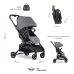 Mini by Easywalker Buggy Turn Kompaktowy Wózek Spacerowy z Obrotowym Siedziskiem 360 Soho Grey