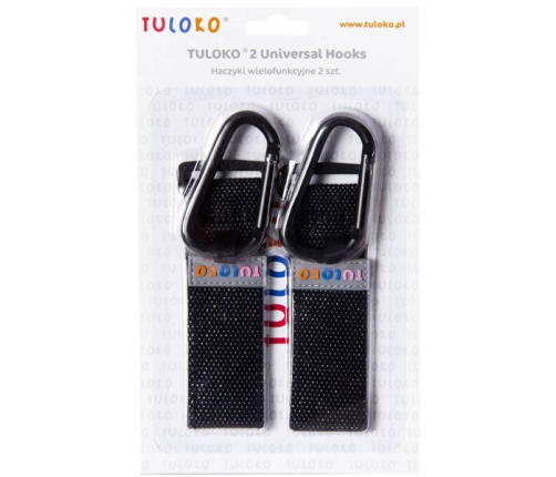 Tuloko Haczyki Wielkofunkcyjne 2szt. Czarne