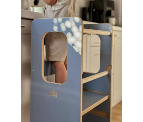 Baby Wood Slim M Kitchen Helper Błękitny