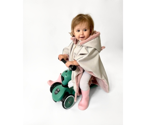 Piapimo Ponczo Samochodowe 75-105cm Szary / Różowy