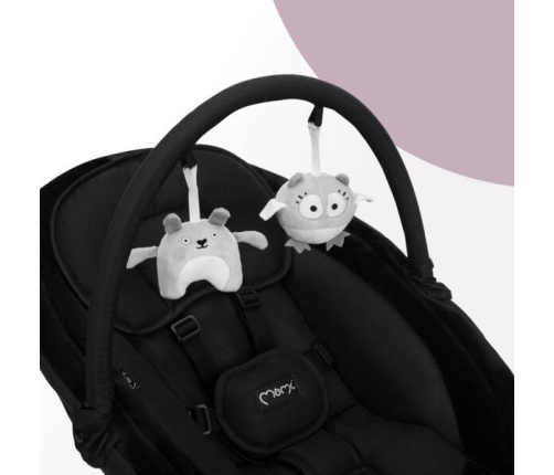 MoMi Kenani Onyx Leżaczek Bujaczek Elektryczny Czarny