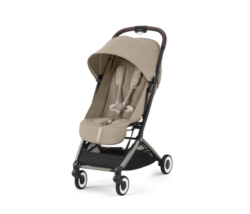 Cybex Orfeo Almond Beige/Taupe  Pastaigu rati + Guļammaiss Cybex Snogga 2