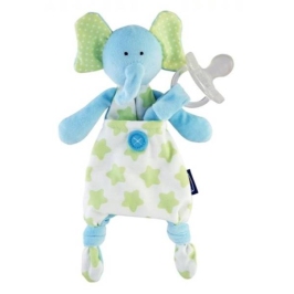 Chicco Przytulanka Do Smoczka Słoń Niebieski 0m+