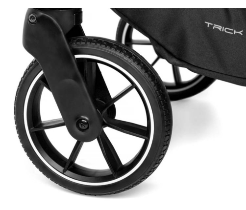 Muuvo Trick Jet Black Bērnu rati 2in1