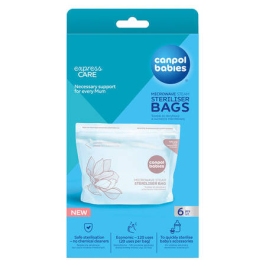 Canpol Babies Woreczki do Sterylizacji w Kuchence Mikrofalowej 6 sztuk 70/002 Canpol Babies Woreczki do Sterylizacji w Kuchence Mikrofalowej 6 sztuk 70/002