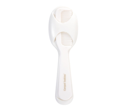 Canpol Babies Szczotka i grzebień dla niemowląt 56/160 White oiled