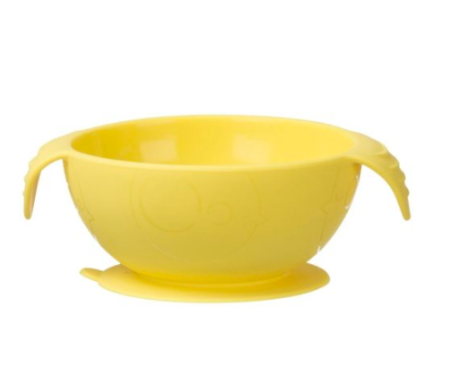 B.Box Silikonowa Miseczka Z Łyżką Lemon Sherbet