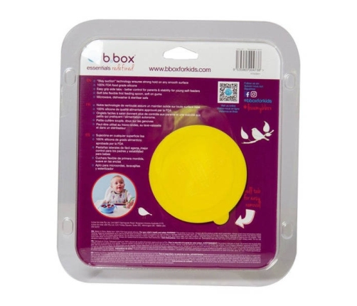 B.Box Silikonowa Miseczka Z Łyżką Lemon Sherbet