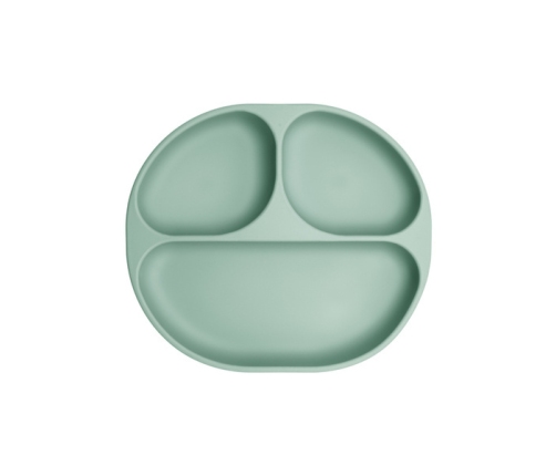 MoMi AMI Zestaw Silikonowych Naczyń dla Dzieci Zielony