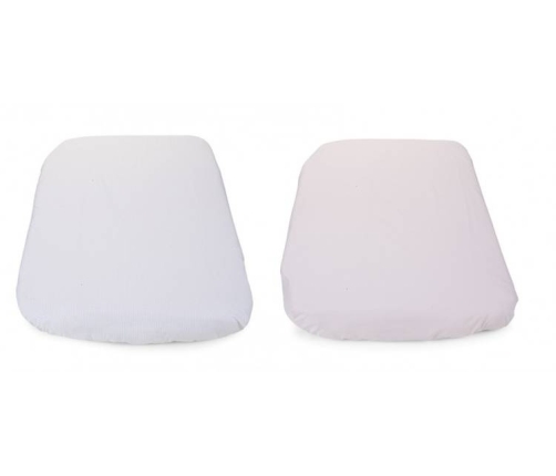 Chicco Next2Me Forever Łóżeczko Dostawne 3w1 do 22kg Moon Grey + Prześcieradło 2szt Pink Pois