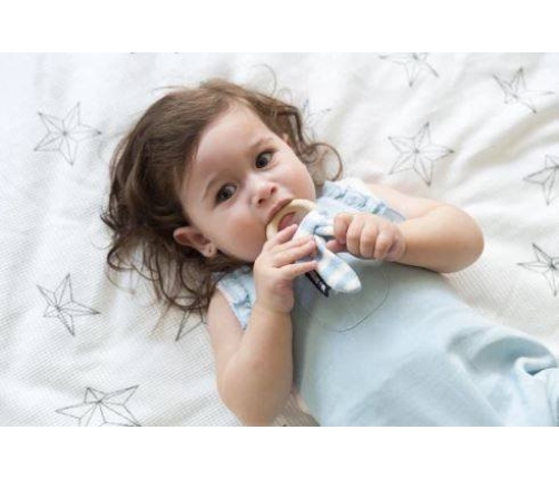 Minene Gryzak Drewniany Króliś Jasno Szary