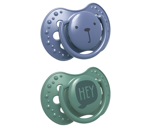 Lovi Smoczek silikonowy dynamiczny 0-3m 2szt. Hey Boy 22/885