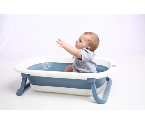 Babyhood BH-323B Składana Wanienka Dziecięca Comfort Niebieska