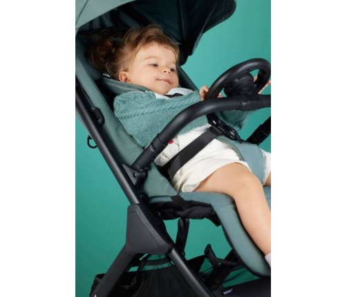 Easywalker Jackey XL Samoskładający się Wózek Spacerowy z Kołami XL Shadow Black