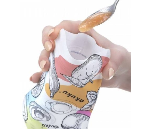 Akuku Saszetki Wielorazowe Na Pokarm A0056