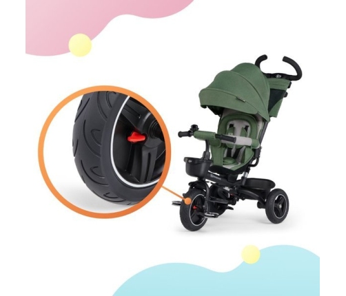Детский трехколесный велосипед Kinderkraft Spinstep 5in1 Platinum grey