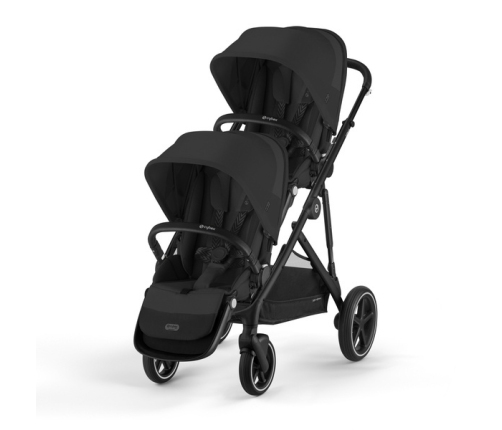 Cybex Gazelle S Moon Black Коляска для двойняшек