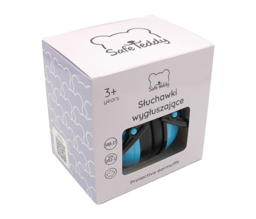 Safe Teddy Słuchawki Ochronne Nauszniki Wygłuszające Dzieci 3lata+ Niebieskie