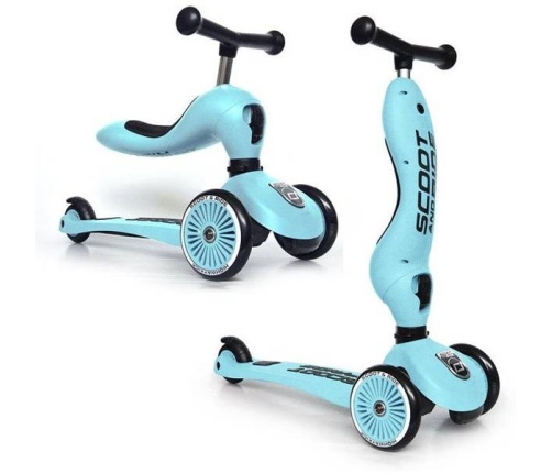 Scootandride Highwaykick 1 Jeździk i Hulajnoga 2w1 1-5 Lat Blueberry + Canpol Babies Termoopakowanie