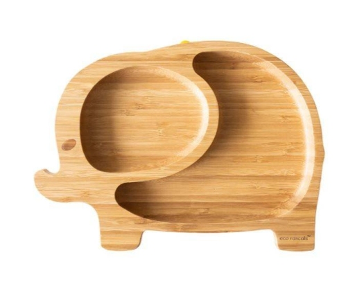 Eco Rascals Miseczka Bambusowa z Przyssawką Słonik Różowy