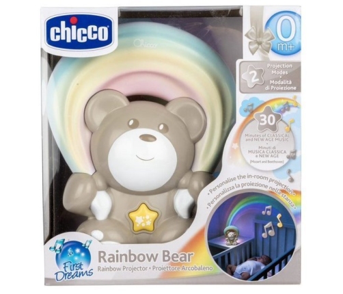 Chicco Interaktywny Miś z Tęczowym Projektorem  Neutral