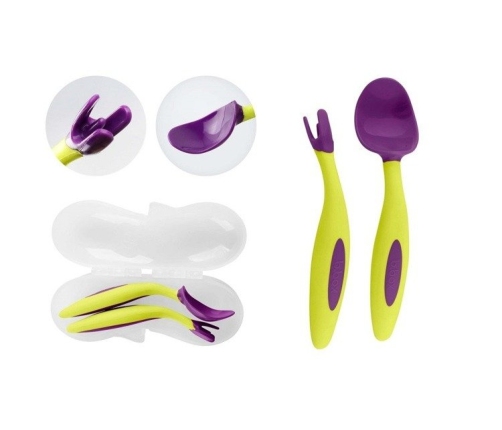 B.Box Pierwsze sztućce dla niemowląt Boysenberry