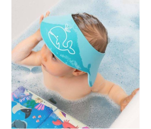 REER Daszek Rondo Kąpielowe do Mycia Głowy Niebieskie