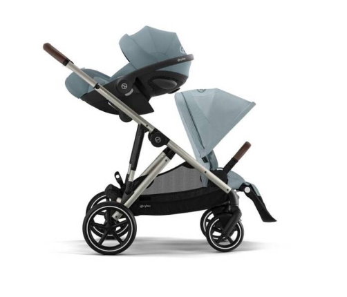 Cybex Gazelle S Stormy Blue/Taupe Коляска для двойняшек