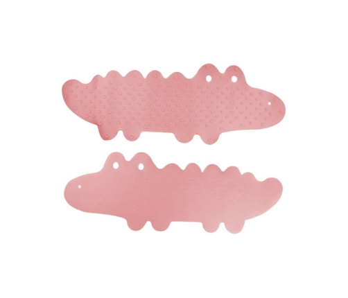 Bocioland Mata Antypoślizgowa do Kąpieli Krokodyl Różowa