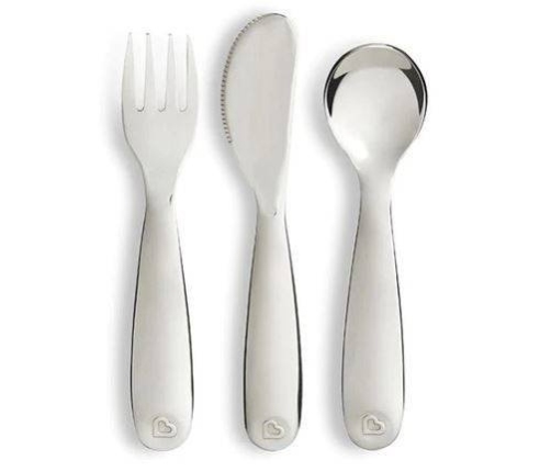 Munchkin Zestaw Upominkowy z Talerzykiem i Sztućcami Ze Stali Nierdzewnej