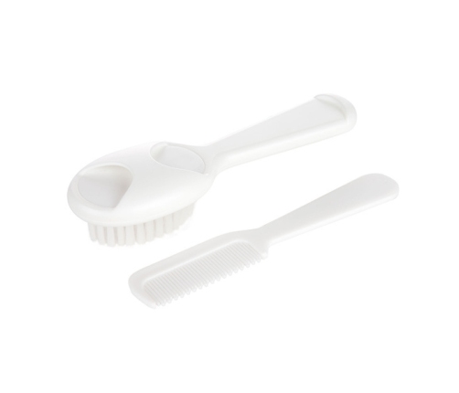 Canpol Babies Szczotka i grzebień dla niemowląt 56/160 White oiled