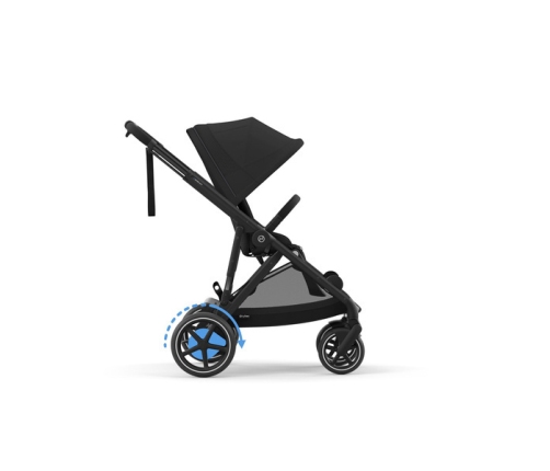 Cybex E-Gazelle S Moon Black Коляска для двойняшек