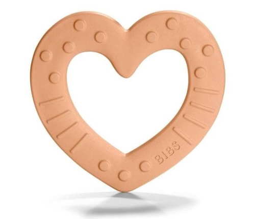 Bibs Baby Bitie Heart Gryzak Dla Niemowlaka Peach