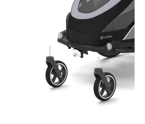 Cybex Zeno Bike All Black Спортивная коляска для бега Лыж - Велосипедный прицеп 4in1