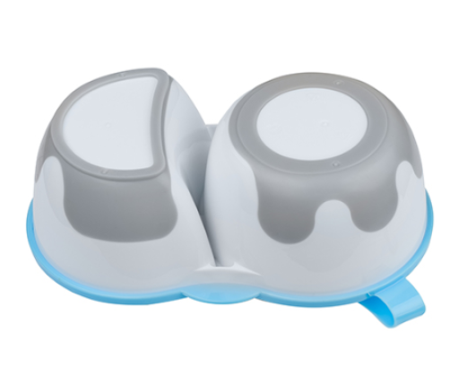 Babyono Miseczka Dwukomorowa z Łyżeczką 1067