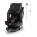 Kidwell GOCAR Fotelik Samochodowy 9-25 kg Black