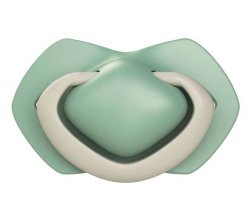 Canpol Babies Symetryczny Smoczek Silikonowy Pure Color  6-18m 2szt. 22/656_bei Beige