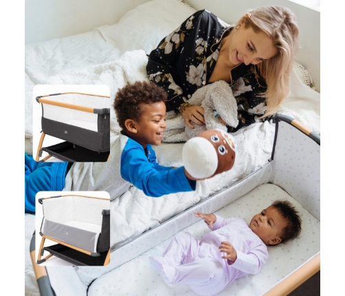 Dromader Łóżeczko Turystyczne + Materac + Torba z Regulacją i Kołyską