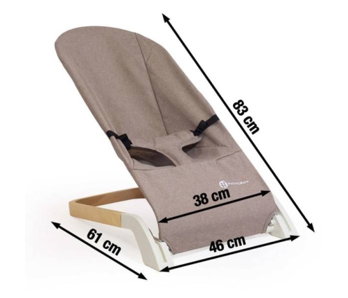 Petite&Mars Calmy Grey Кресло-качели