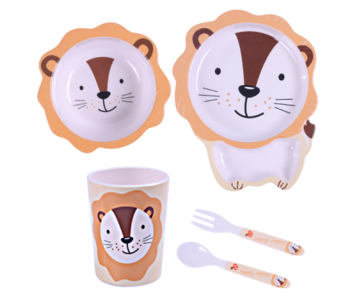 Bocioland Zestaw Naczyń 5 Elementów Lew