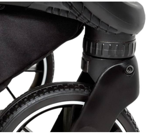 Muuvo Trick Jet Black Bērnu rati 2in1