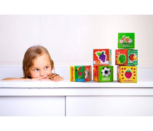 Bocioland Miękkie Klocki Edukacyjne Język Angielski BL015