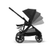 Cybex Gazelle S Moon Black Коляска для двойняшек