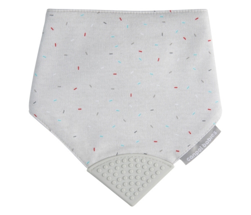 Canpol Babies Śliniak Materiałowy z Gryzakiem Biały