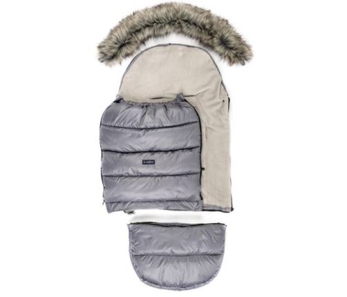 Zaffiro Grow Up 2.0 Śpiwór Do Wózka Plusz Pastel Grey