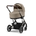 Cybex Balios S Lux 2.0 Wózek Głęboko-Spacerowy Almond Beige + Cybex Aton B2 i-Size Fotelik Samochodowy 0-13kg + Baza One Volcano Black